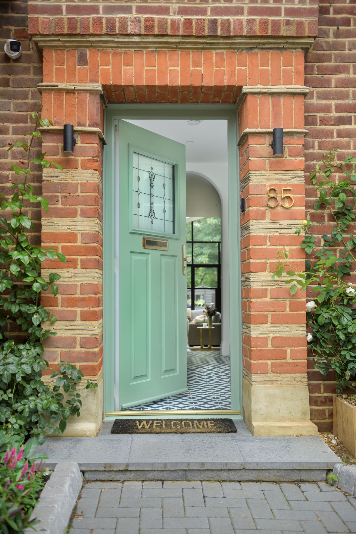 Green Composite Door Installation by Barnet Window Company