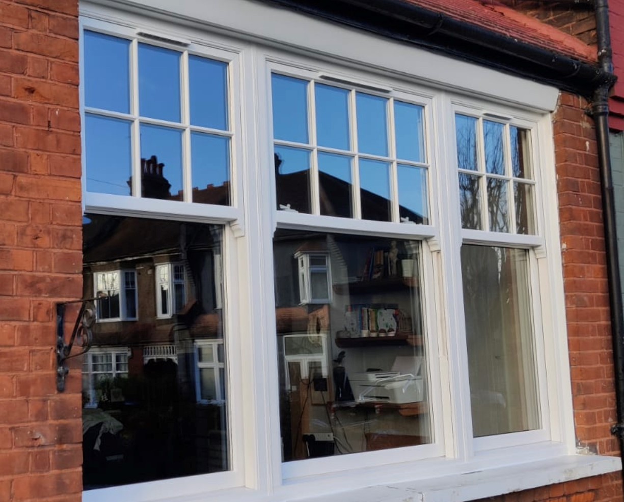 White Sash Window Exterior View