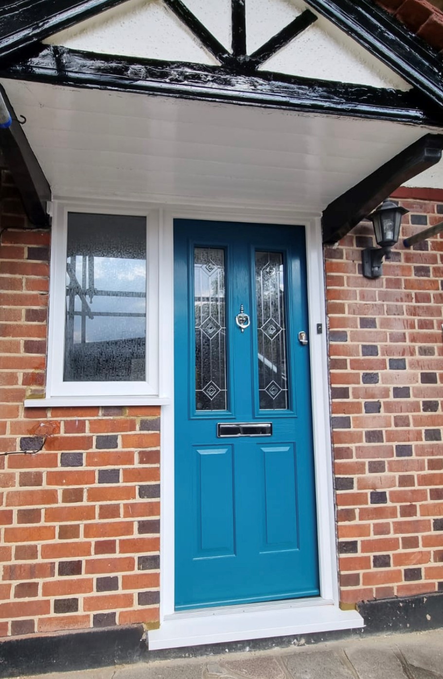 Solidor Front Door Installation - Peacock blue Solidor front door